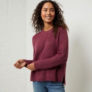 🍇 Comfy Crewneck Pocket Sweater | UpWest | Bayberry | NWT (Size S)